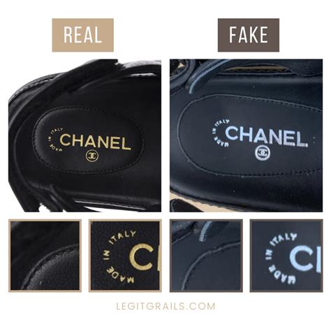 how to spot fake chanel sandals|copy Chanel boots.